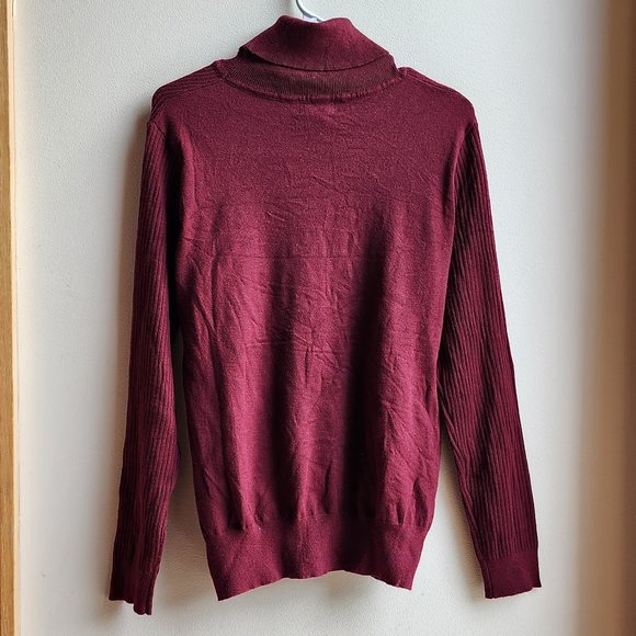 Stitchcount Cranberry Turtleneck Sweater Size XL - Picture 14 of 14